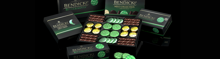 Bendicks - Bendicks Bittermints, still made to the original recipe of 1931 are the oldest most famous Bendicks mint. They are the perfect combination of intense mint fondant enrobed with thick, dark 95% cocoa solids chocolate to deliver the unique taste experience. Bendicks was awarded a Royal Warrant by Her Majesty the Queen in 1962, a prestigious stamp of quality that has adorned the chocolate boxes ever since.
