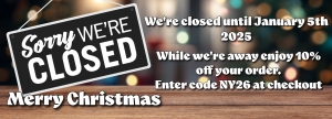 Closed for Christmas