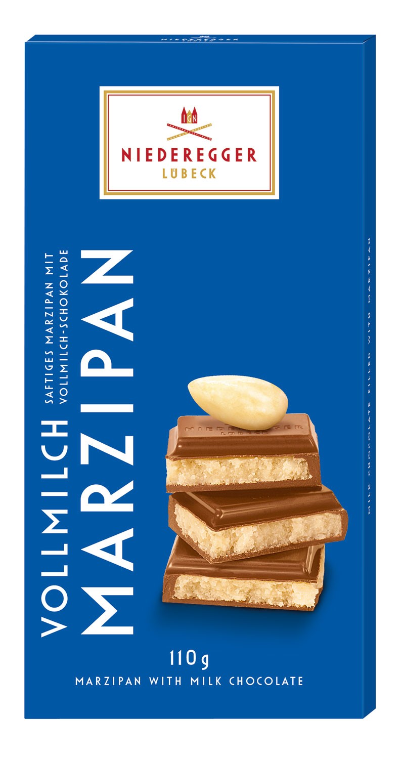 110g Classic Milk Chocolate Marzipan Bar