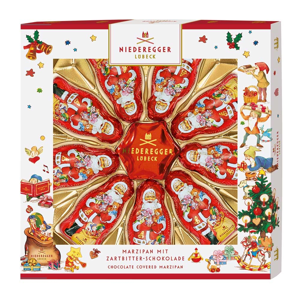 Niederegger Santa and Stars Marzipan 125g