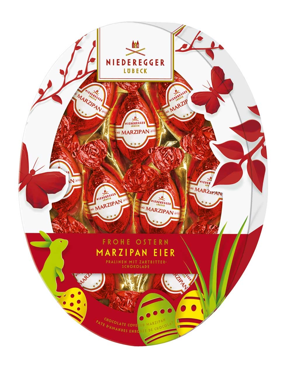 Christmas Variety Chocolate Covered Marzipan - 220g Assortment, Festive Treats For Holiday Gifting & Sharing