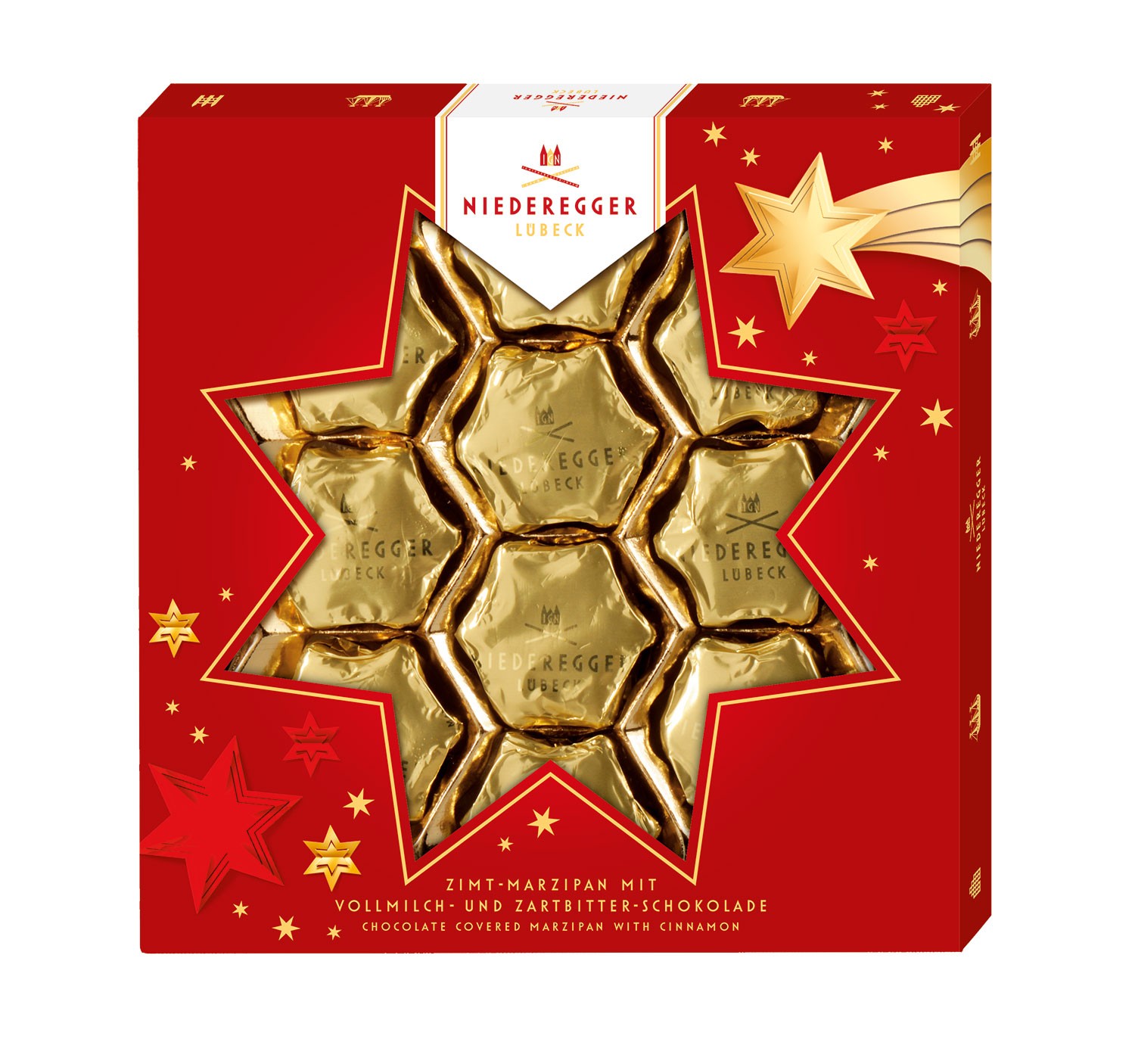 Niederegger Marzipan Christmas Cinnamon Stars 125g