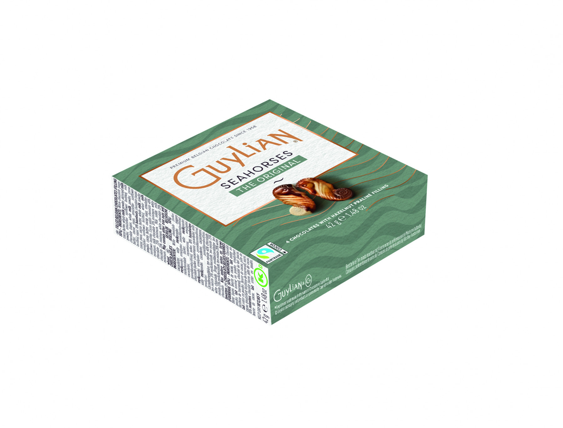Guylian Praline Seahorses mini 4 piece box 42g