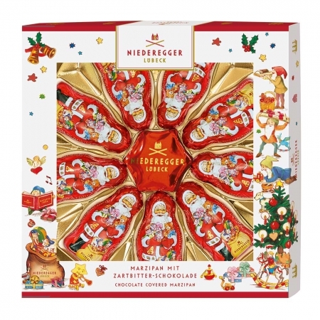 Niederegger Santa and Stars Marzipan 125g