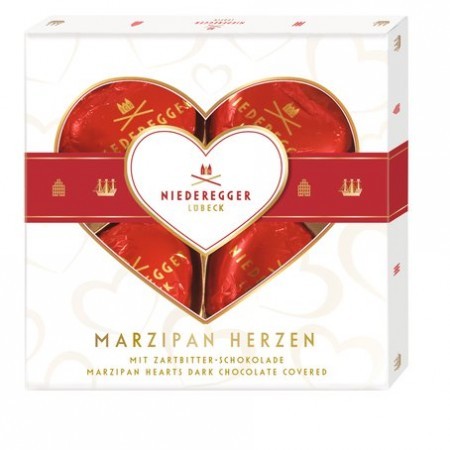 Niederegger Marzipan Hearts Box 50g
