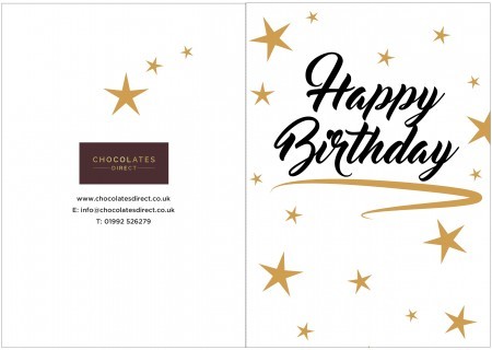 Happy Birthday Gold Star Gift Card