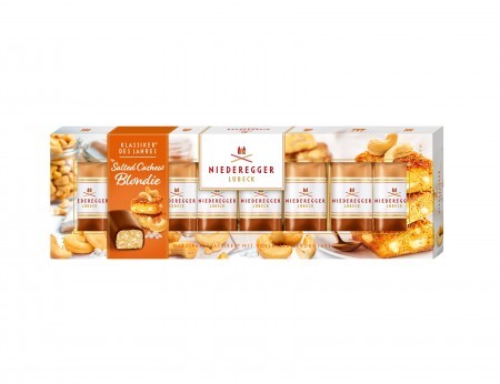 Niederegger Classics of the Year 2023 - Salted Cashew Blondie Marzipan With Milk Chocolate 100g