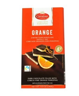 Orange marzipan bar 140g